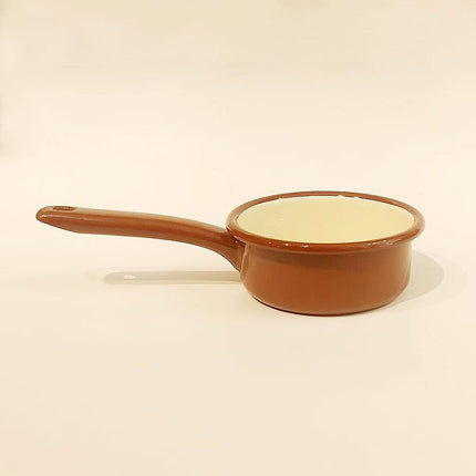 Enamel Casserole 12 cm Brown