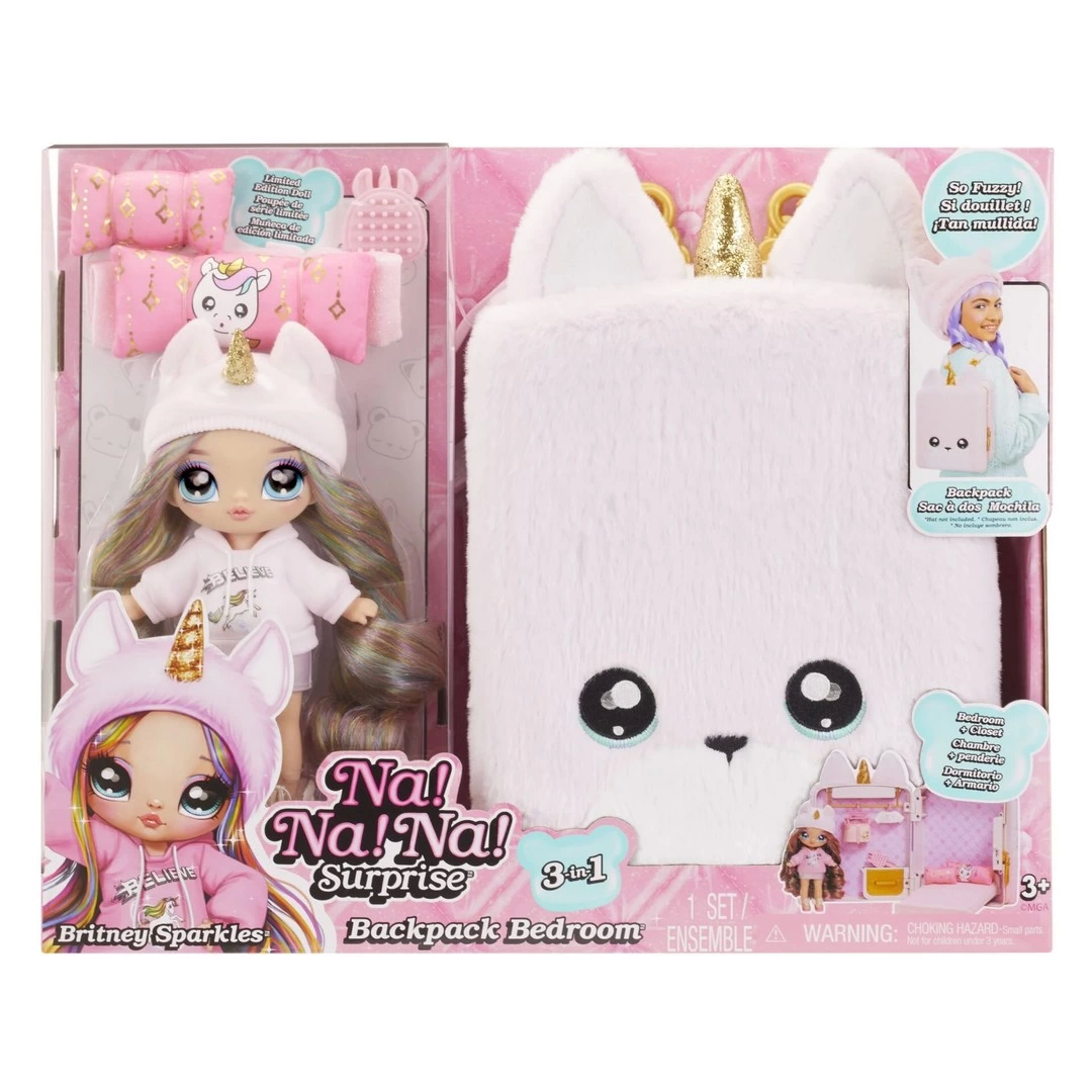 Na! Na! Na! Surprise 3-in-1 Large Backpack Set - Britney Sparkles