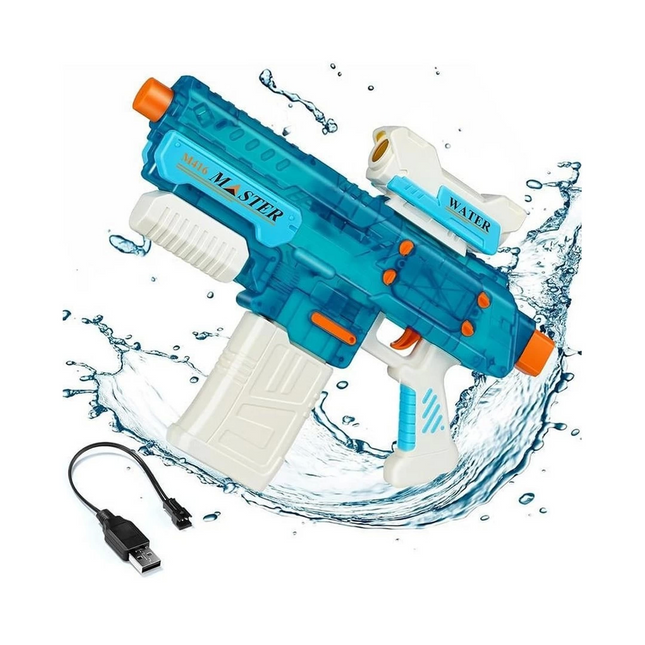 Battery-Powered Water Gun with Binoculars