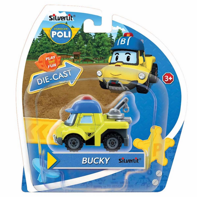 Robocar Poli Metal Vehicle Character Figure Bucky