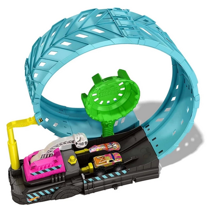 Hot Wheels Monster Trucks Glow-in-the-Dark Racing Set HBN02