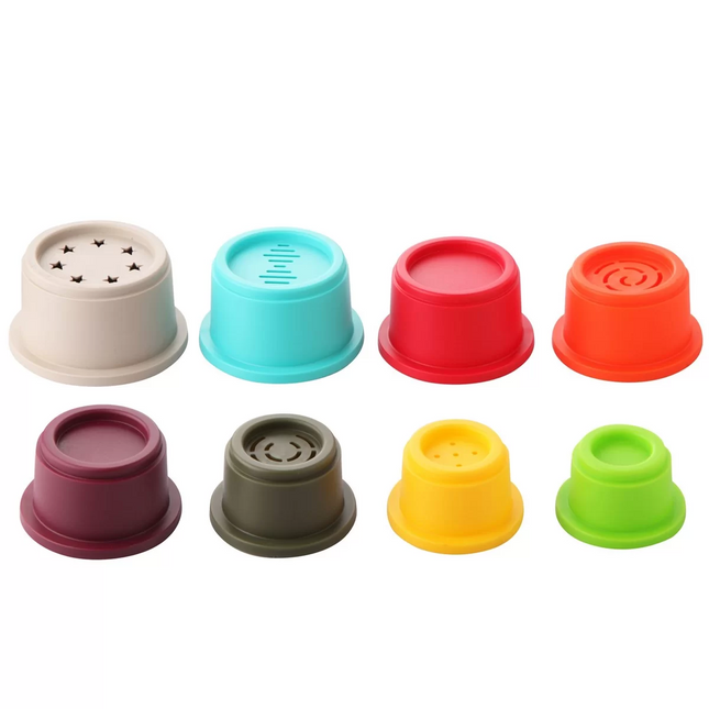 LC Educational Round Colored Containers