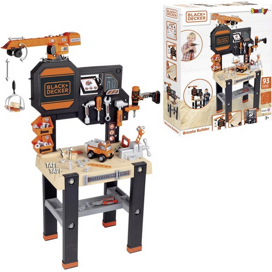 Smoby Black & Decker Crane Work Bench 360731