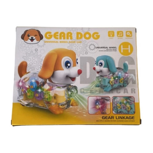 Transparent Sound Walking Dog in Box
