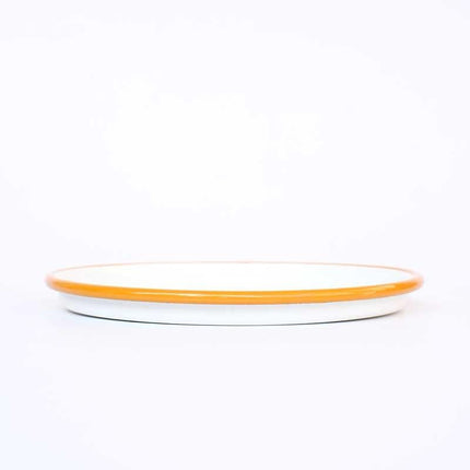 Enamel Pizza Tray No. 22 Oxidized Yellow