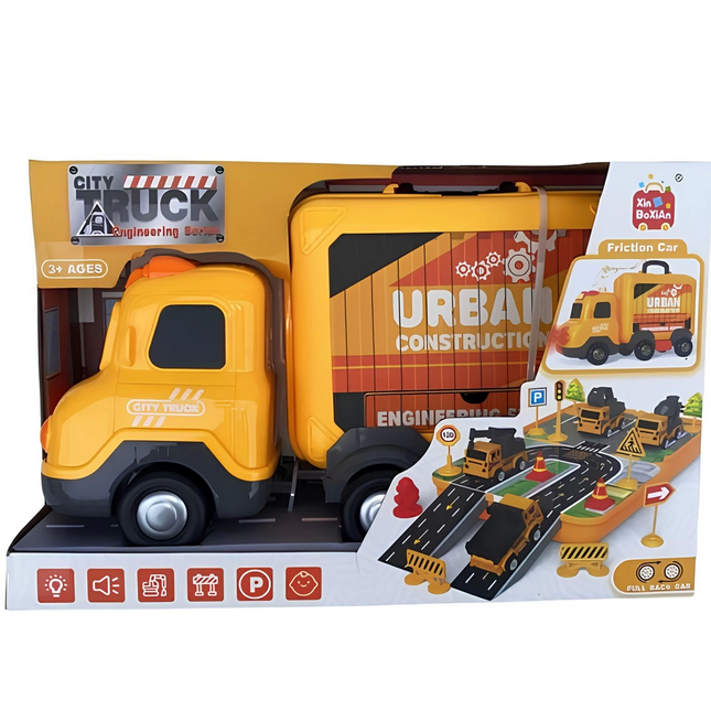 Friction, Music, Light, Construction Machinery Car Set