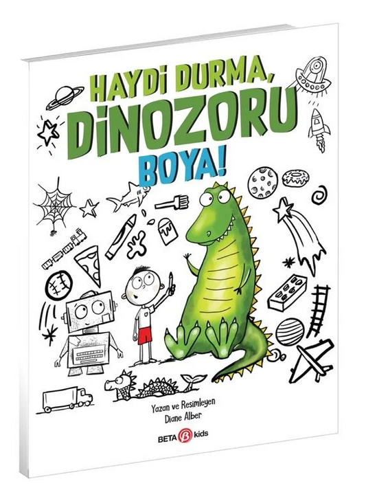Go ahead and paint the dinosaur!
