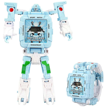 Transformable Robot Clock Game Console