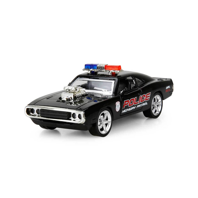 Maxx Wheels Lighted American Police Model Cars 12 cm