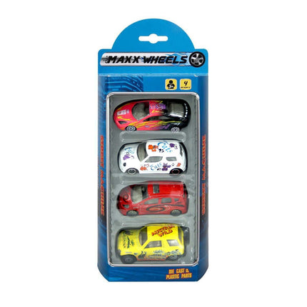 Street Machine 4-Piece Mini Vehicles