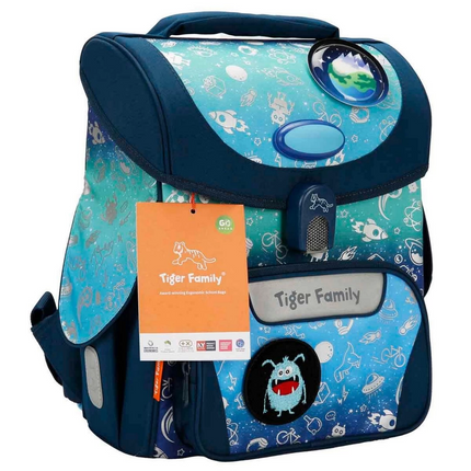 Luminous Space Patterned School Bag