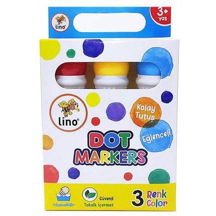 Lino Dot Markers 3-Pack Washable