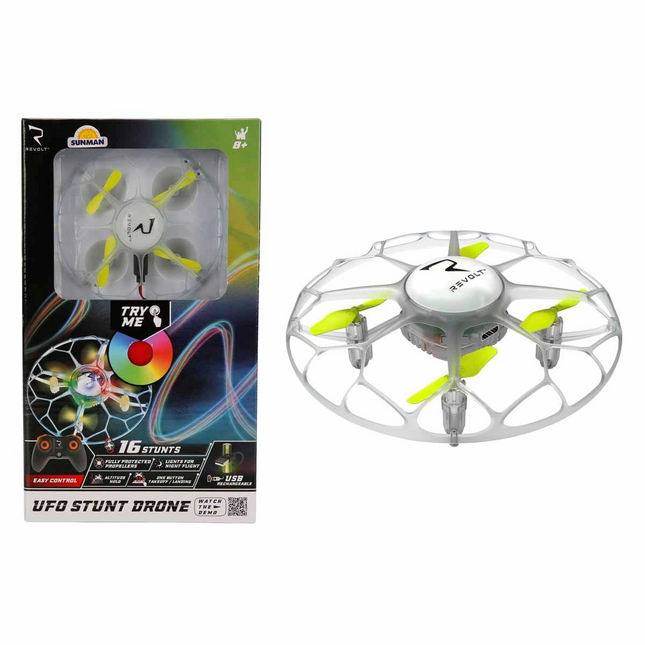 UFO Stunt Light USB Rechargeable Remote Control Mini Drone