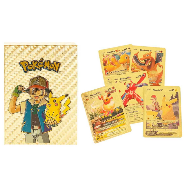 Pokemon Starter Cards Gold 55 Pack