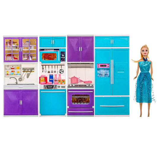 Frozen Baby and 4-Piece Kitchen Set