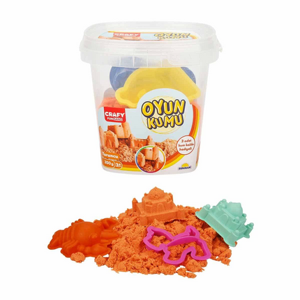 Crafy Play Sand Set Orange 350 gr.