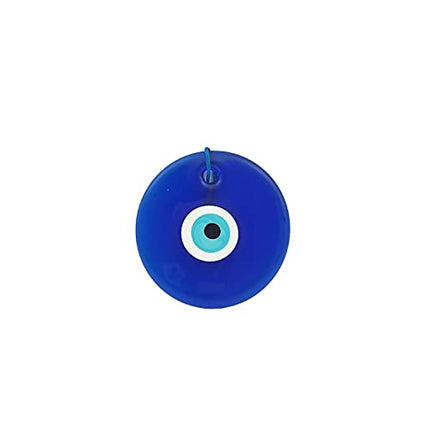 Erbulus 6" Glass Blue Evil Eye Wall Hanging Ornament - Evil Eye Decor - Turkish Handmade Nazar Amulet - Home Protection Charm - Evil Eye Wall Decor Amulet in a Box