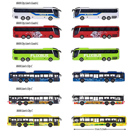 Majorette MAN City Bus Metal Model 212053159