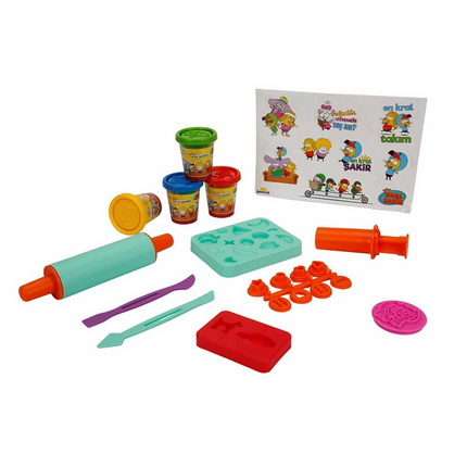 King Şakir Play Dough Set with Bag 200 gr 20 Pieces