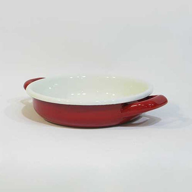 Colorful Enamel Pan 16 cm Red