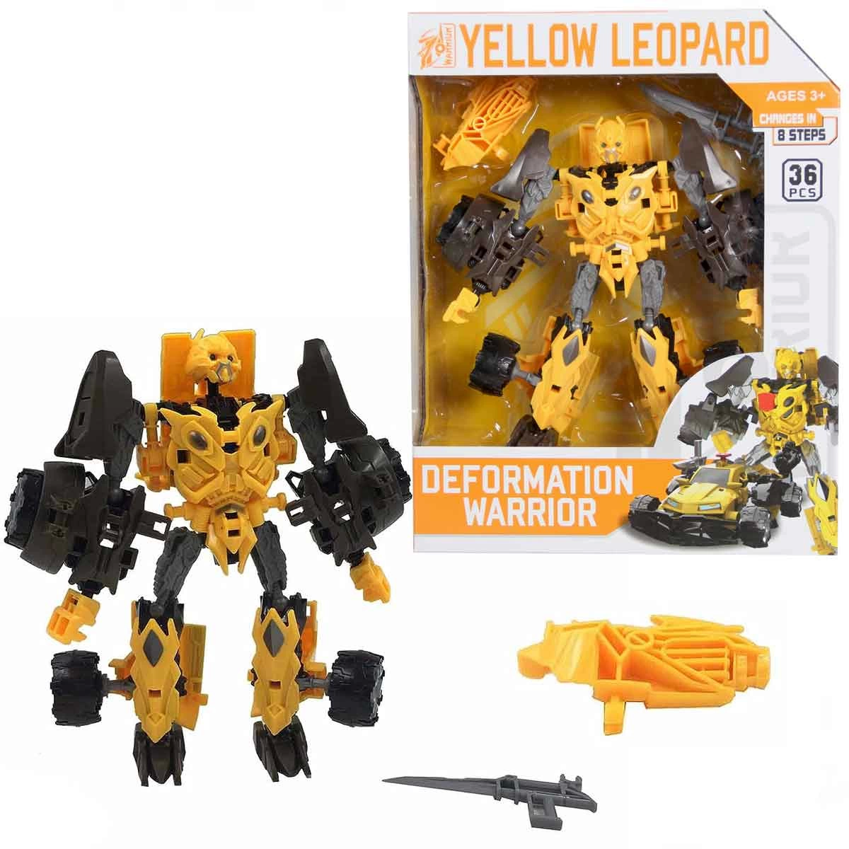 Deformation Warrior Robot Transforming Car