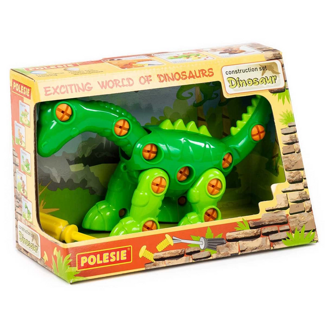 Polesie Building Set Dinosaur ''Diplodok'' 35 Elements (In Box) 77165