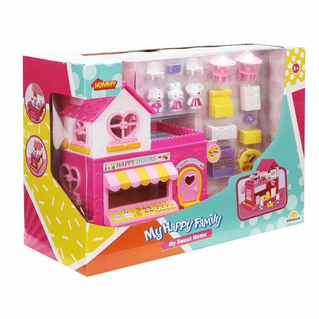 My Happy Family Mini House Play Set