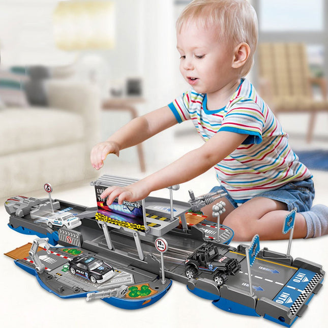 Car that can transform into a launch pad with lights and sounds