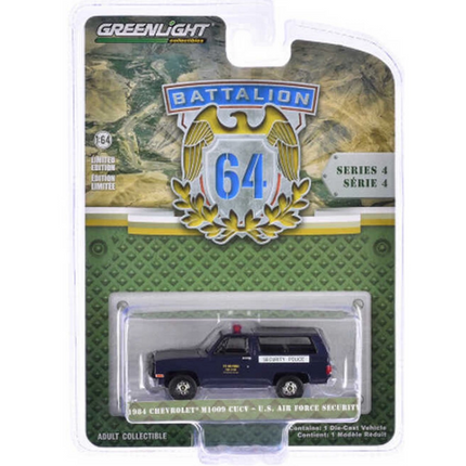 Greenlight 1/64 Battalion 64 Series 4- 1984 Chevrolet M1009 CUCV - US Air Force Security Police