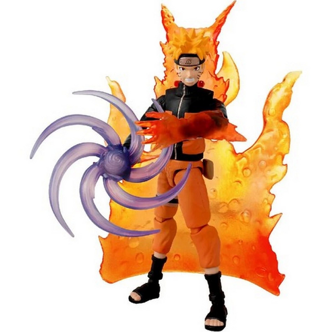 Bandai Naruto Anime Heroes Naruto Uzumaki Figure and Accessory Set 16 cm