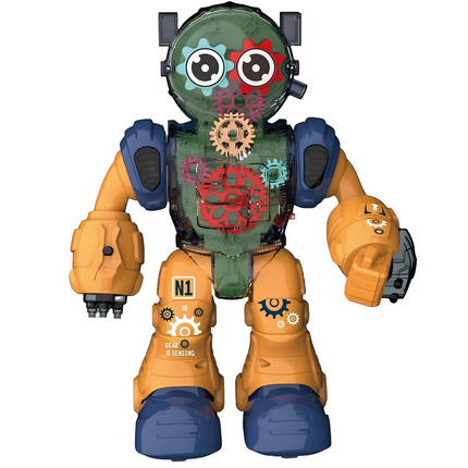 Transparent Robot with Lights and Music