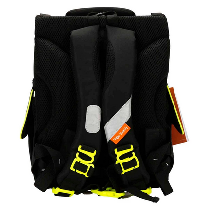 Illuminated Herlitz Dinosaur Patterned Black School Bag