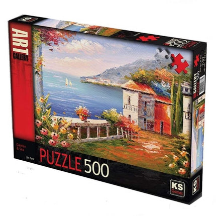 500 Piece Garden and Sea Puzzle
