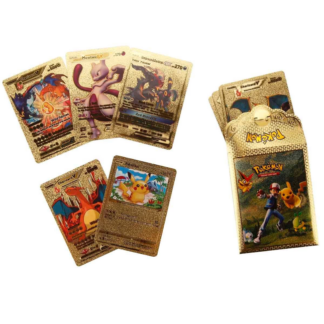 Pokemon Gold Trading Card 10 Pack