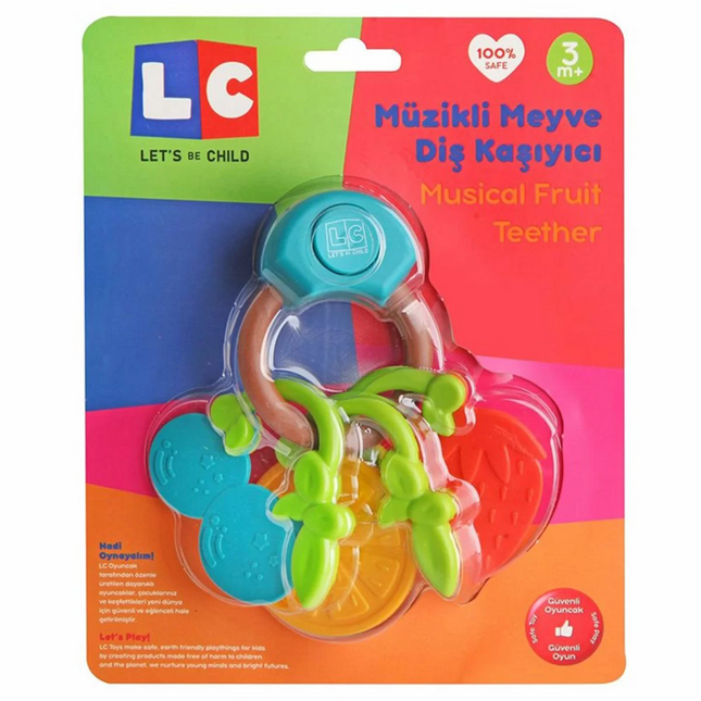 Musical Fruit Teether Rattle