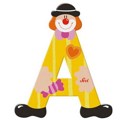 Clown Wooden Letter A