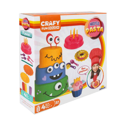 Crafy Yummy Cake Play Dough Set 17 Pieces 200 gr.