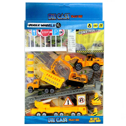 Max Wheels 1:87 Play Set 20 Pieces
