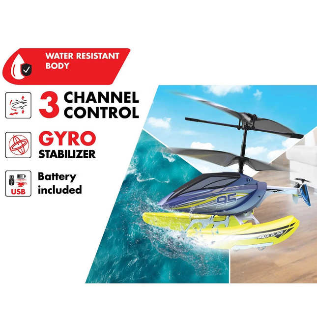 Silverlit Aqua Blaze Remote Control Helicopter 84795