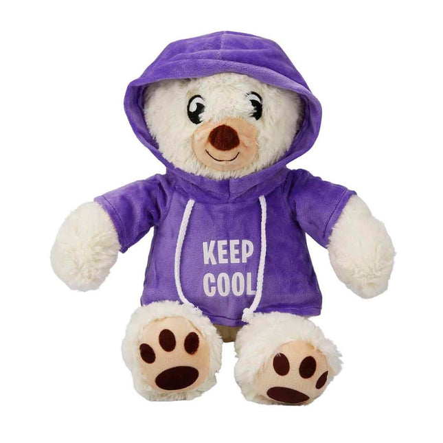 Hooded Plush Bear 30 cm.