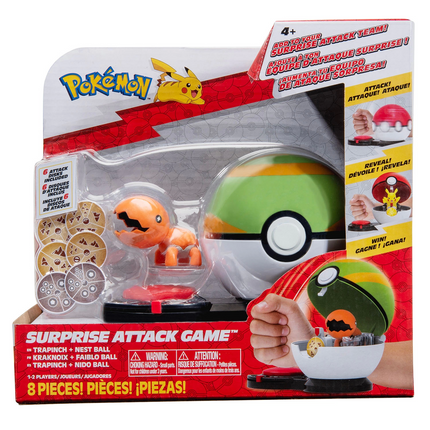 Pokemon Surprise Attack Game Set Trapinch + Nest Ball