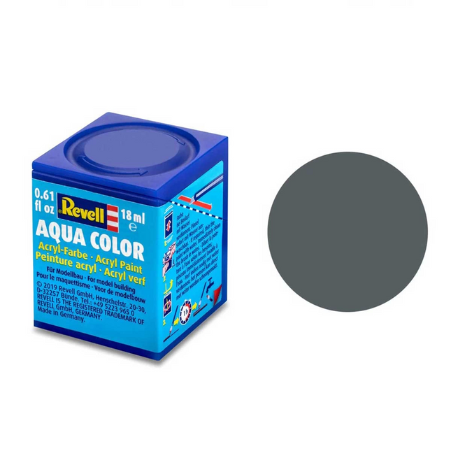 Revell 77 - Aqua Color Matt Dust Gray - Matte Paint- 18 ml