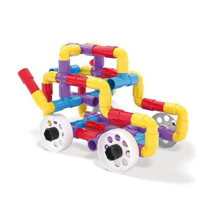 Quercetti Tubation Wheels Building Set 68 Pieces