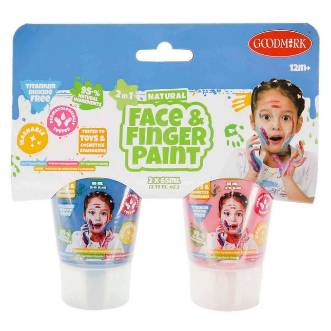 2in1 Doğal Yüz ve Parmak Boyası 2’li