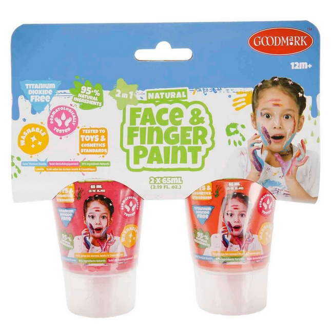 2in1 Doğal Yüz ve Parmak Boyası 2’li
