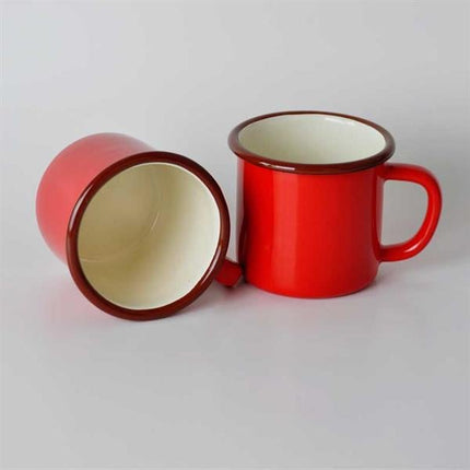 2'Li Emaye Kupa Kırmızı