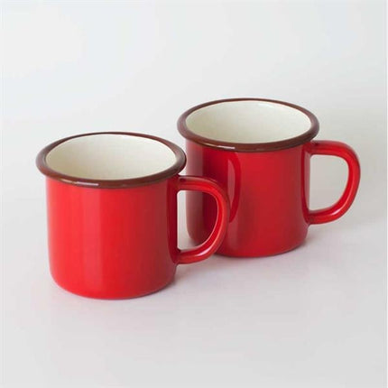 2'Li Emaye Kupa Kırmızı