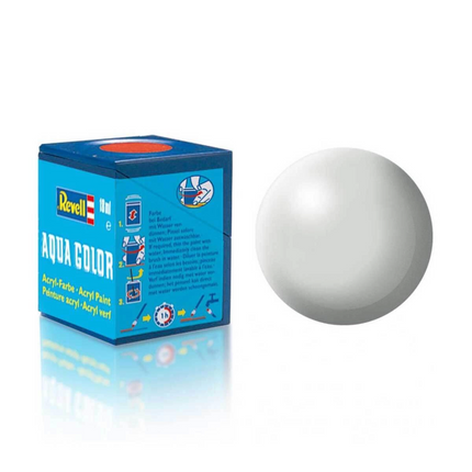 Revell 371 - Aqua Color Light Gray Silk - Matte Paint - 18 ml