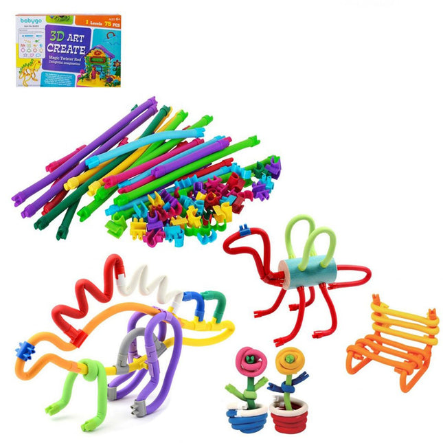 Babygo Constructor Twisting Creation 3D Building Set