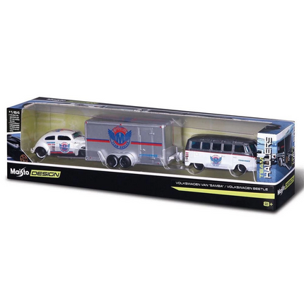 Maisto 1/64 Design Series Racing Team Trailer and Vehicle Set